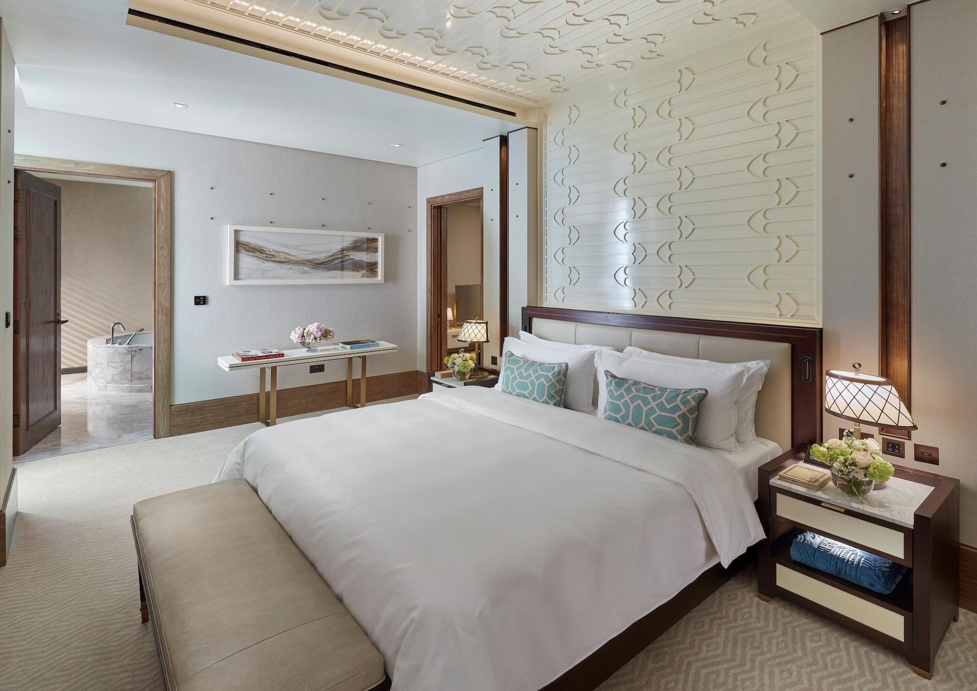 Hotel Mandarin Oriental, Dauhá Exteriér fotografie A bedroom at the hotel