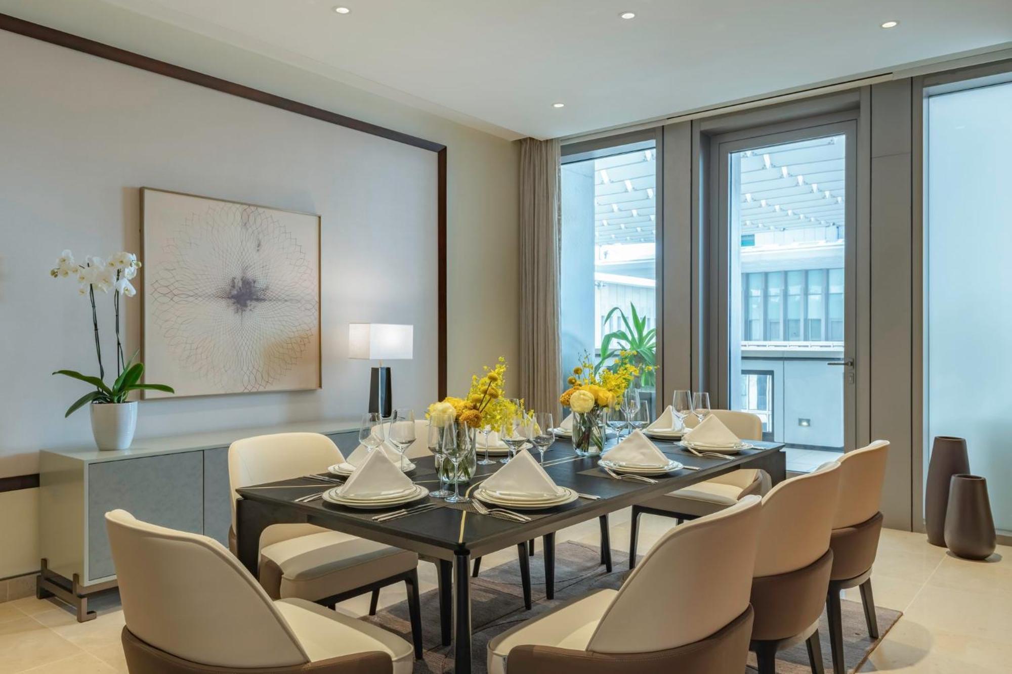 Hotel Mandarin Oriental, Dauhá Exteriér fotografie Dining room