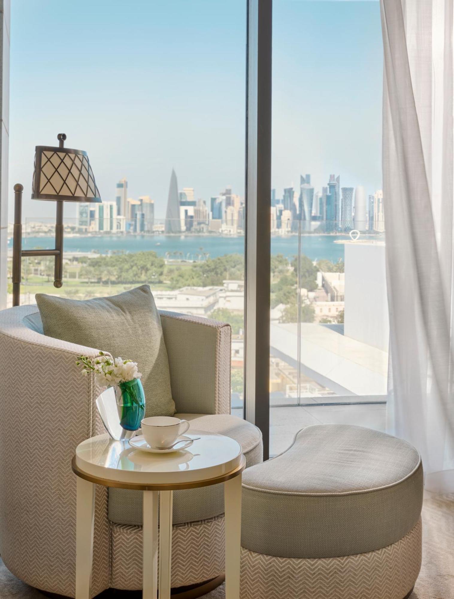 Hotel Mandarin Oriental, Dauhá Exteriér fotografie View from a suite